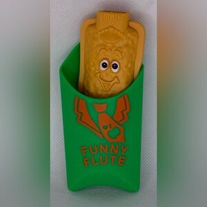 Vintage Fisher Price Fun with Food McDonald's Apple Pie Funny Flute Happy Meal